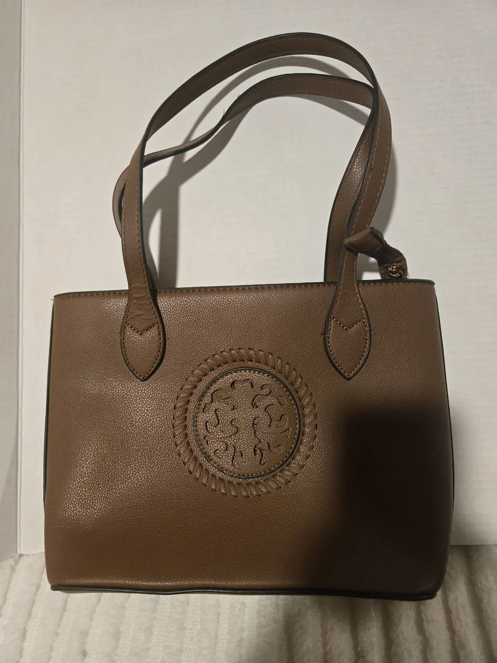 Classic Brown Tote Bag - Women's Handbag